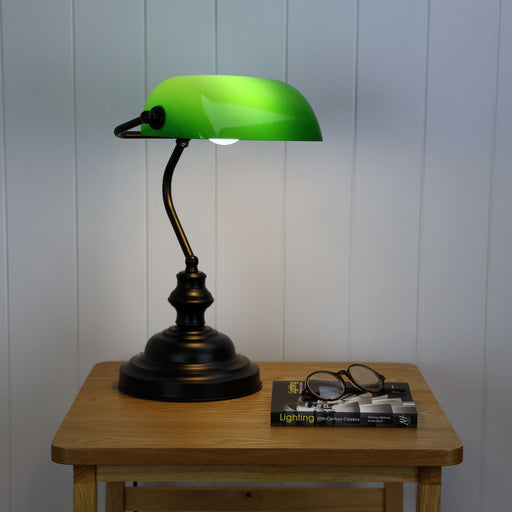 Oriel Lighting BANKERS TOUCH ON/OFF Touch Lamp Black