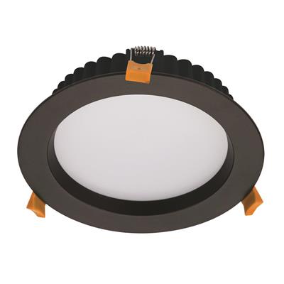 Domus DECO-20 Round 20W Dimmable LED Tricolour IP44 Downlight Black