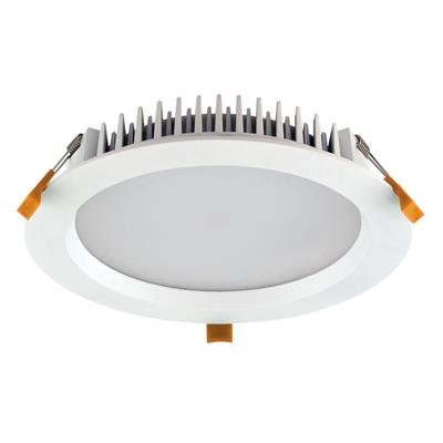 Domus DECO-28 Round 28W Dimmable LED Tricolour IP44 Downlight White