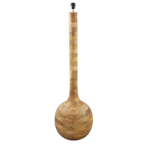 Emac & Lawton Sitar Turned Wood Natural Floor Lamp Base Only