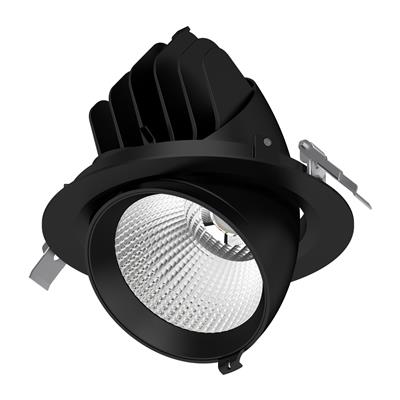 Domus SCOOP-25 Round 25W Adjustable LED Dimmable Downlight Black