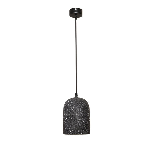 Terrazzo Stone Retro 15x20cm Pendants by VM Lighting - Black