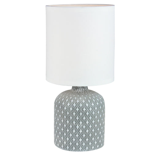 Oriel Lighting Vera ceramic base complete with shade.