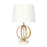 Oriel Lighting  LOXTON TABLE LAMP Gold painted metal/ marble