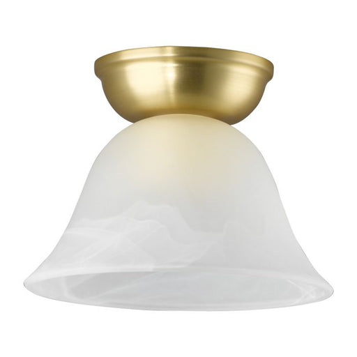 Eglo Lighting Murcia DIY 60W Alabaster/Brass Small Ceiling Light