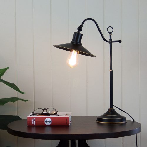 Oriel Lighting BOSTON TABLE LAMP Retro Insutrial Table or Desk Lamp