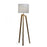 Oriel Lighting LUND FLOOR LAMP Scandi Inspired Timber Tripod Lamp with Shade