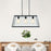 Oriel Lighting EATON 70 3-light 70cm Urban Retro Pendant Black