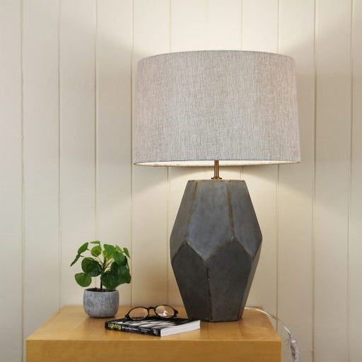 Oriel Lighting PABLO Cubist-inspired Lamp in Gold and Silver
