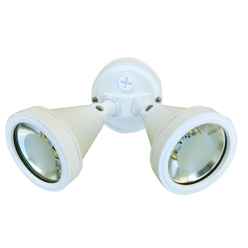 Oriel Lighting CADET Outdoor LED Twin Floodlight adjustable providing light