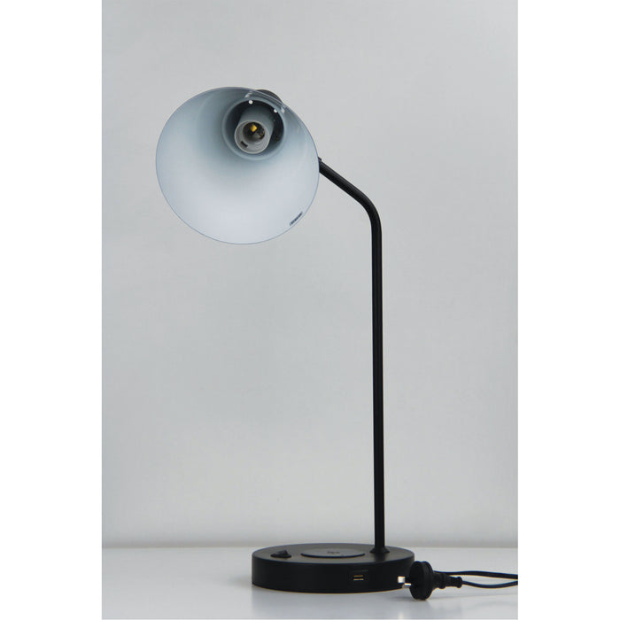 Oriel Lighting TARGA DESK LAMP with USB and wireless charging