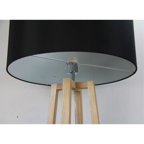 Oriel Lighting MALMO FLOOR LAMP BASE Timber Floor Lamp Base E27