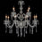 Maria Teresa 8+4 Light Crystal Chandelier Pendants by VM Lighting - CHROME