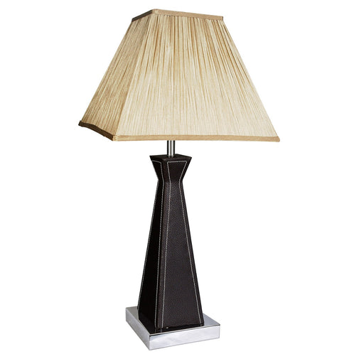Archer Leather Table Lamp by VM Lighting