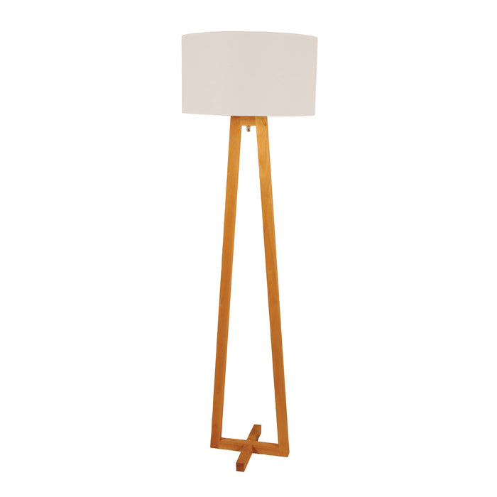 Oriel Lighting EDRA FLOOR LAMP Scandi Floor Lamp with Cotton Shade