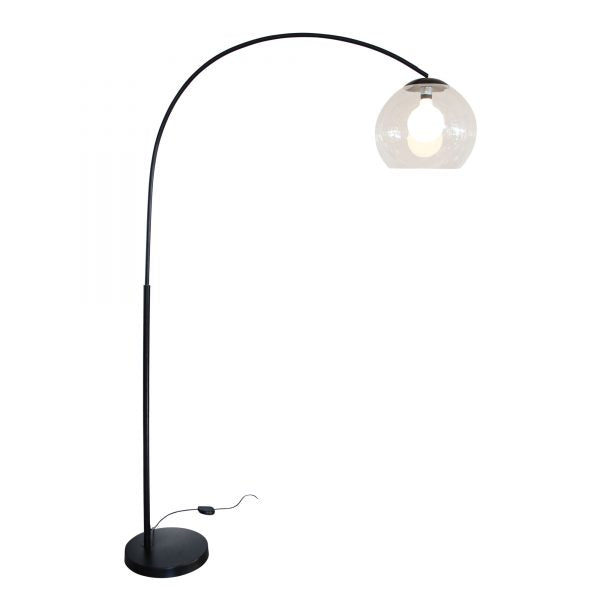 Oriel Lighting  OVER Large Arc Lamp with Acrylic Shade