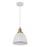 CLA CEREMA White with Antique Brass & Black Highlight Pendant Lights