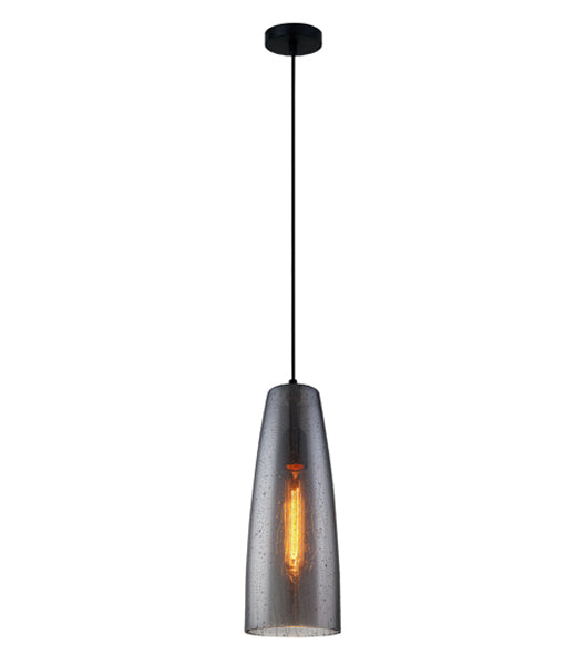 CLA Chuva Smoke Black Glass with Rain Drop Effect Pendant Lights