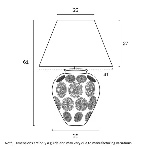 Telbix Hannah Ceramic Table Lamp