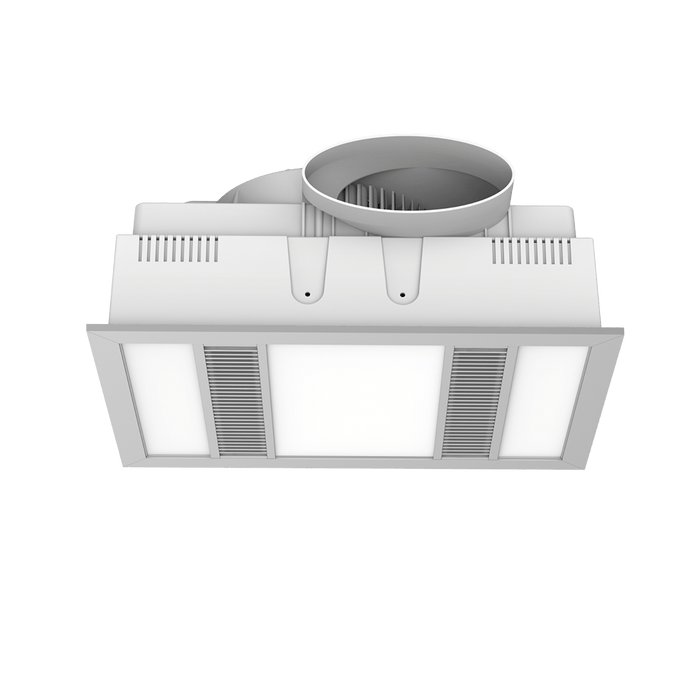 Modura Slender 3 in 1 Bathroom Heater Exhaust Fan and Light 1000w Halogen