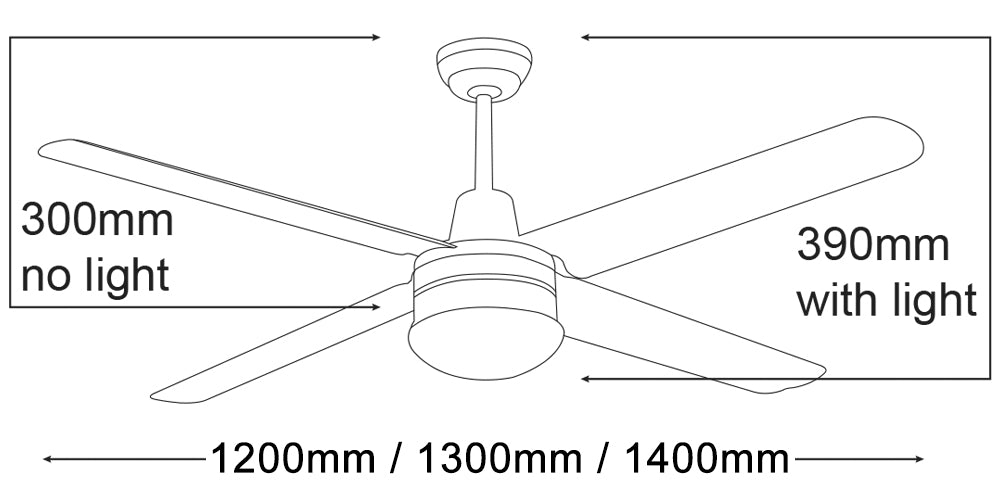 Martec Precision White Ceiling Fan