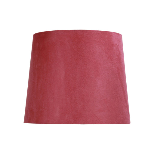Oriel Lighting 27cm Coral Pink Suede Shade