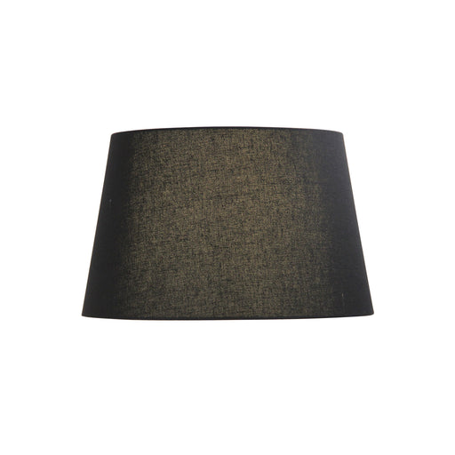 Oriel Lighting 43cm Floor Lamp Shade Black Linen Hardback