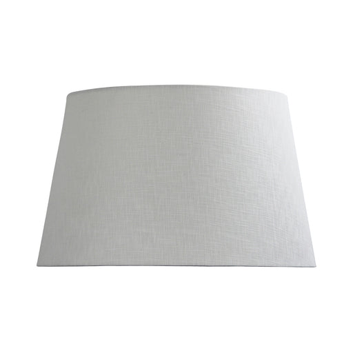 Oriel Lighting 43cm Floor Lamp Shade White Linen Hardback