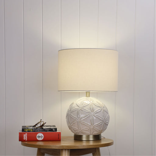 Oriel ARIEL Ceramic Table Lamp with Shade