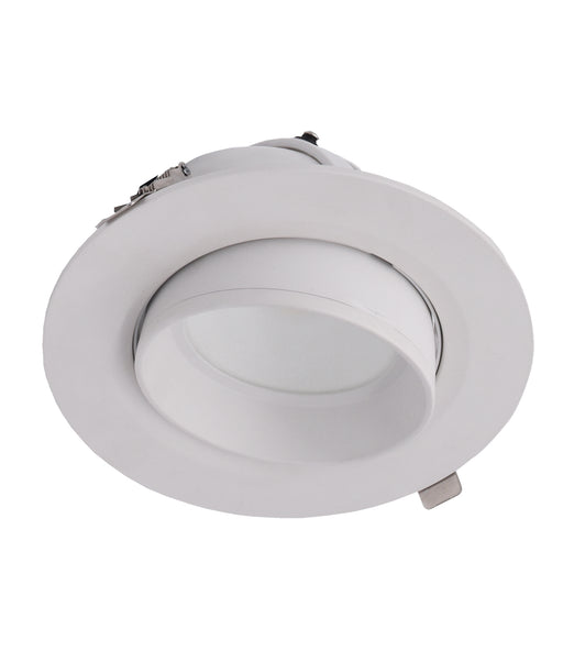 CLA LED Dual Power 28W / 38W Tri-CCT Gimbal White Recessed Shop Lighter