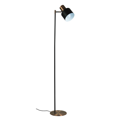 Oriel Lighting Ari Floor Lamp Black W/ Copper Head
