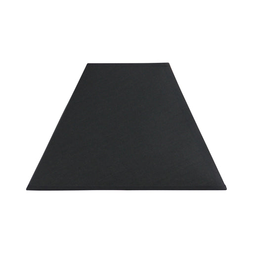 Oriel Lighting 35cm Black Cotton Tapered Square Hardback