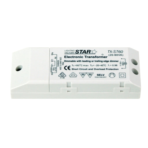 Oriel Lighting TX-STAR-60VA Electronic Transformer 240-12V 60w