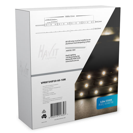 Havit VPR9734IP20-60-10M VIPER 4.8w 10m LED Strip kit 5500k