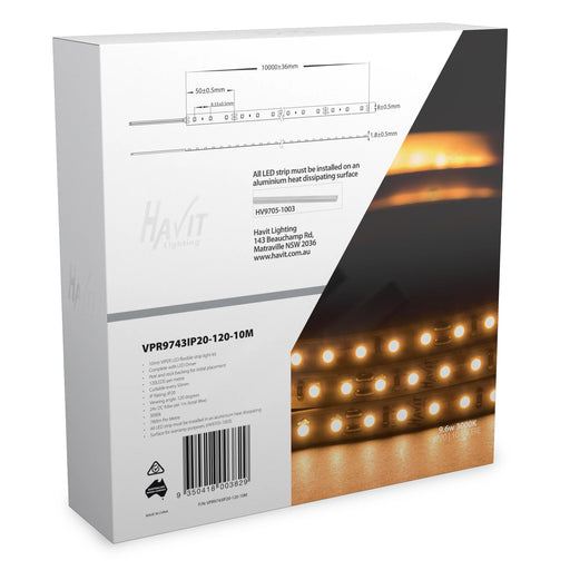 Havit VPR9743IP20-120-10M VIPER 9.6w 10m LED Strip kit 3000k