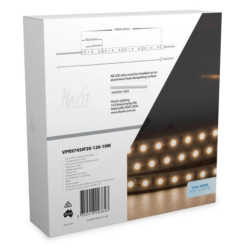 Havit VPR9745IP20-120-10M VIPER 9.6w 10m LED Strip kit 4000k