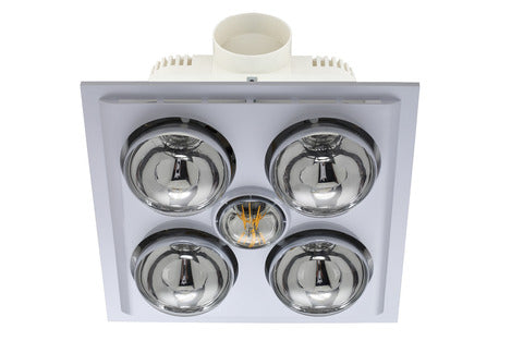 Mercator Lava Quattro LED Bathroom Heater with Exhaust & Light