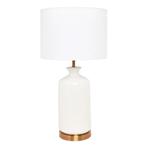 Cafe Camille Table Lamp White