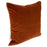 Cafe Sass Square Feather Cushion Caramel Velvet w Natural Linen
