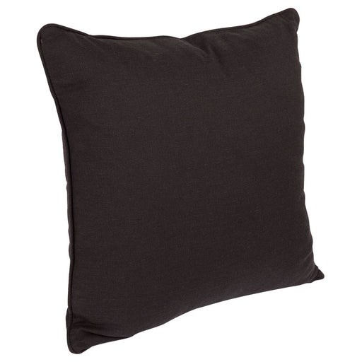 Cafe Libby Square Feather Cushion Black Linen