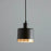 Zaffero Montreux Ceiling Pendant Small Black and Gold