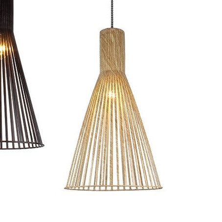 Novo Scandinavian Wooden Natural Pendant by VM Lighting
