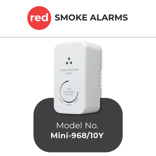 Red Carbon Monoxide Alarm Mini-968/10Y