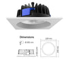 SAL UNI LED S9658 SQ 50W Square Profile IP54 LED Downlight