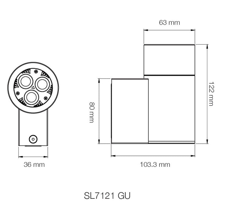 SAL New Bondi SL7221 IP65 LED Wall Light