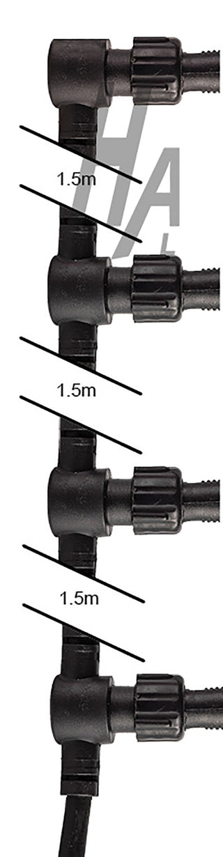 Clearance - Havit HV2830 4 Light Rubber Cable for DIY Deck Light Kits