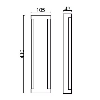 3A Wall Light 10W 420mm ST11510-420