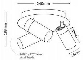 3A 3 Lights On the Round Plate