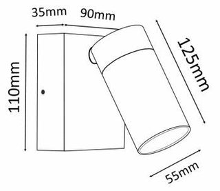 3A Single Adjustable Gu10 Spot ST151