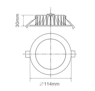 3A 13W Led Downlight Tri Colour DL1349